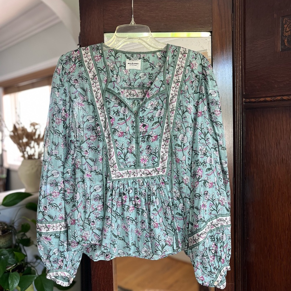 Isabel Marant / Marant Etoile
GAYLE FLORAL PRINTED COTTON TOP
